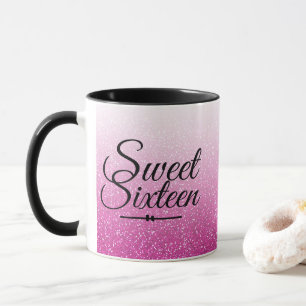Mug Parties scintillant rose chaud brillant ombre Swee