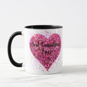 Mug Parties scintillant rose étincelle coeur meilleur 