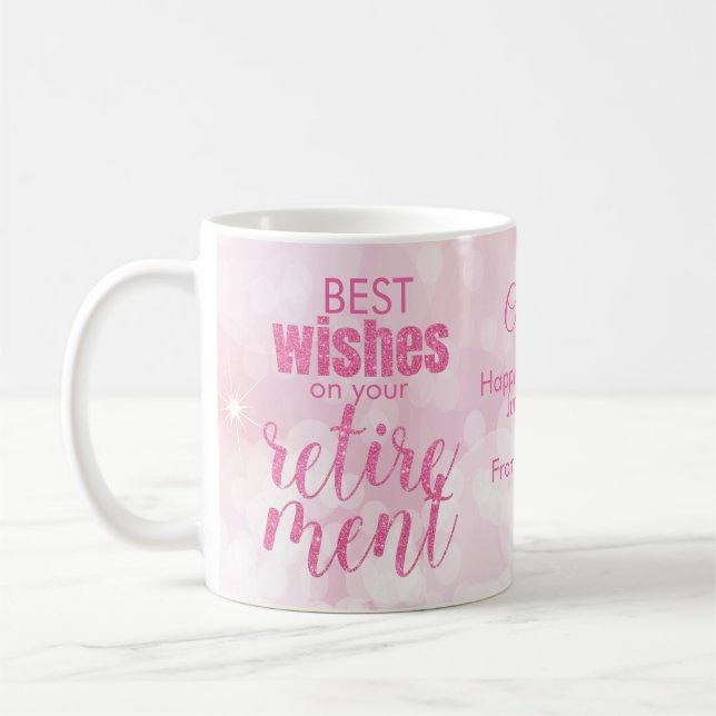 Mug Parties scintillant rose Glamour désir de retraite (Gauche)