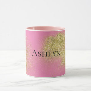 Mug Parties scintillant rose or brillant