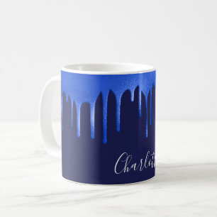 Mug Parties scintillant royale bleue de la Marine gout
