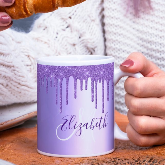 Mug Parties scintillant violet pourpre Lecteurs de mét (Créateur téléchargé)