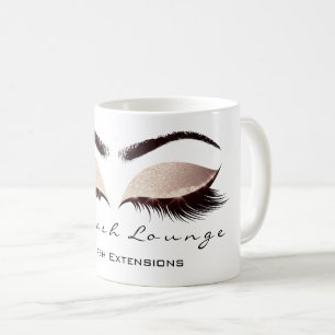 Mug Parties scintillantes blanches de yeux de studio