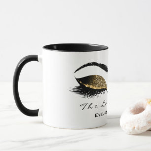 Mug Parties scintillantes d'or de maquillage de beaut