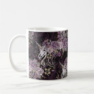 Mug Parties scintillantes pourpres d'or de roses de