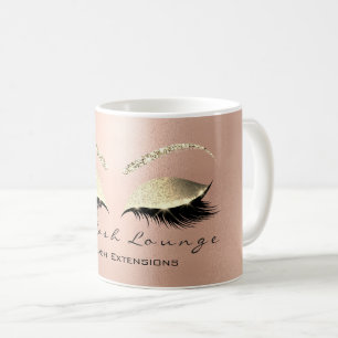 Mug Parties scintillantes roses d'or de bruns de