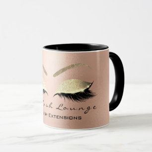 Mug Parties scintillantes roses d'or de studio de