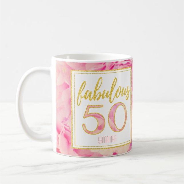 Mug Parties scintillantes roses sensibles fabuleuses (Gauche)