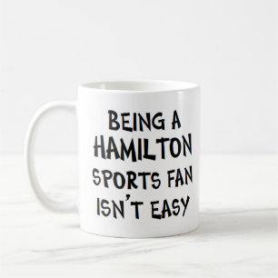 Mug partisan de sport de Hamilton, étant