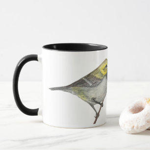 Mug Paruline verte à gorge noire
