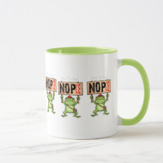 Mug Pas aujourd'hui ! Autocollant Grenouille Non