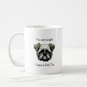 Mug Pas célibataire j'ai un tzu chiite