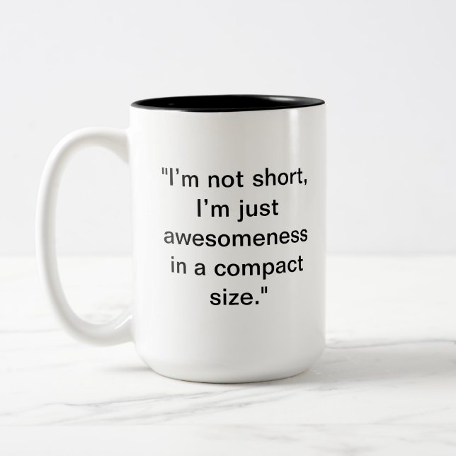 Mug "Pas Court, Juste Super" | Cadeau personnalisé (Gauche)