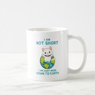 Mug Pas court, juste vers la terre - Humour de chat