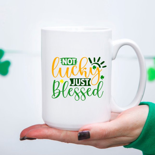 Mug Pas de chance juste béni la Saint Patrick's Day (Créateur téléchargé)