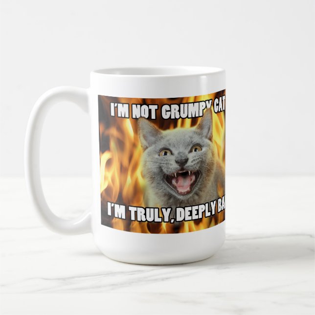 Mug Pas de chatte grincheux (Gauche)