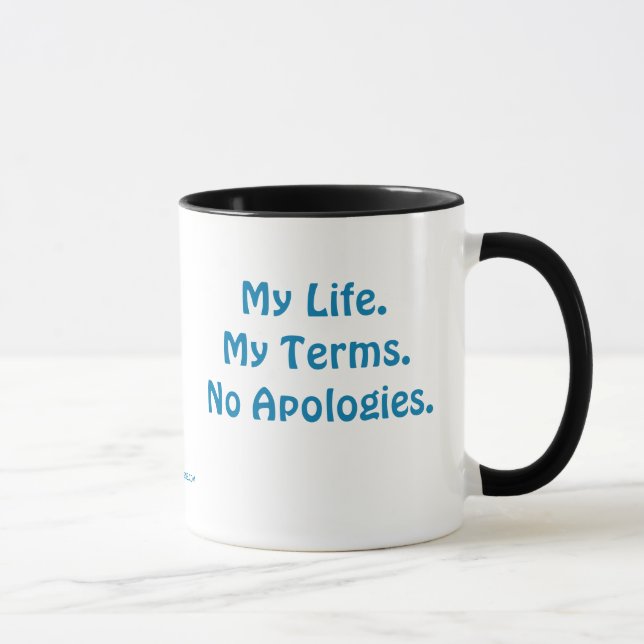 Mug Pas de collection d'excuses de MDillon Designs (Droite)