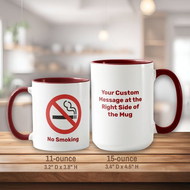 Mug Pas de fumée de tabac (Créateur téléchargé)