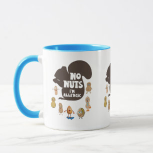 Mug Pas de noix Je suis Allergic Peanut Sensibilisatio