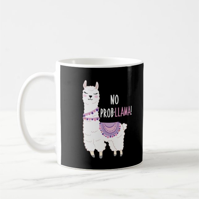 Mug Pas de problème Llama (Gauche)