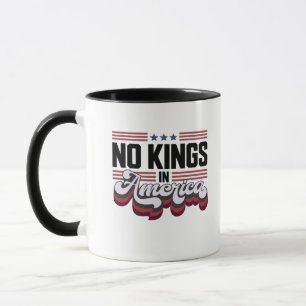 Mug Pas de rois en Amérique conception patriotique USA