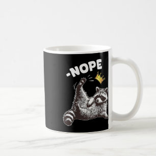 Mug Pas De Rois En Amérique Drôle Raccoon Drôle Politi