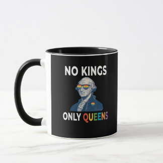 Mug Pas de rois en Amérique seulement des reines drôle