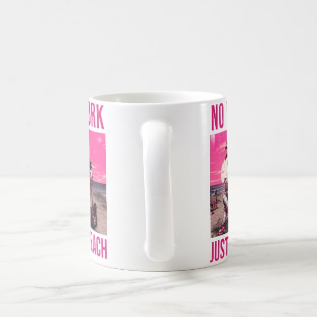Mug Pas de travail, juste la plage (Poignée)