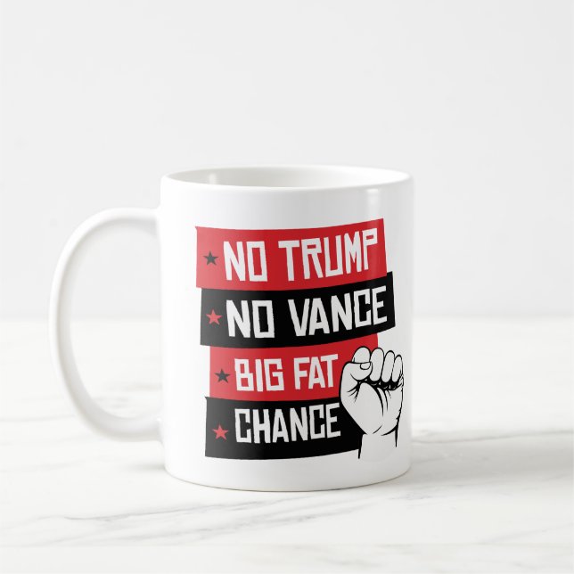 Mug Pas de Trump ni de chance de taille (Gauche)