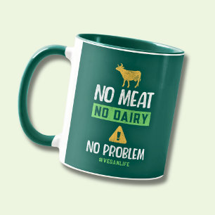 Mug Pas de viande, pas de lait, pas de problème #Vegan