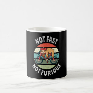 Mug Pas Fast Not Furious paresseux vélo de couchage