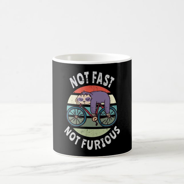 Mug Pas Fast Not Furious paresseux vélo de couchage (Centre)
