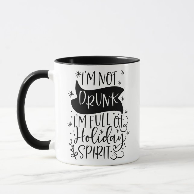 Mug Pas ivre Juste plein d'esprit de vacances | Boisso (Gauche)