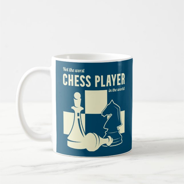 Mug Pas Le Pire Joueur D'Échecs Dans Le Monde Drôle (Gauche)