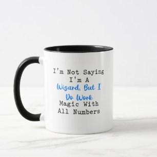 Mug Pas un magicien travaillant la magie avec des nomb