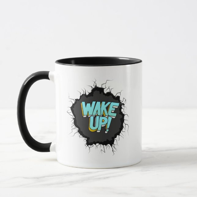 Mug Pas une personne du matin Mug-Funny Wake-Up T-shir (Gauche)