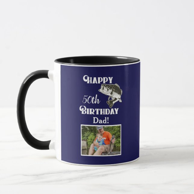 Mug Passe-temps bas de poissons de cinquantième (Gauche)