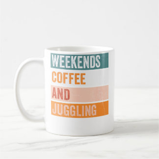 Mug Passe-temps drôle du café et jonglage du week-end
