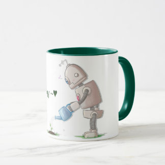 Mug Passe-temps du jardin de peu de robot