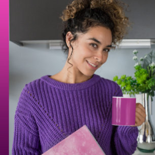 Mug Passion de prune - Elégante Plum Magenta Gradient 