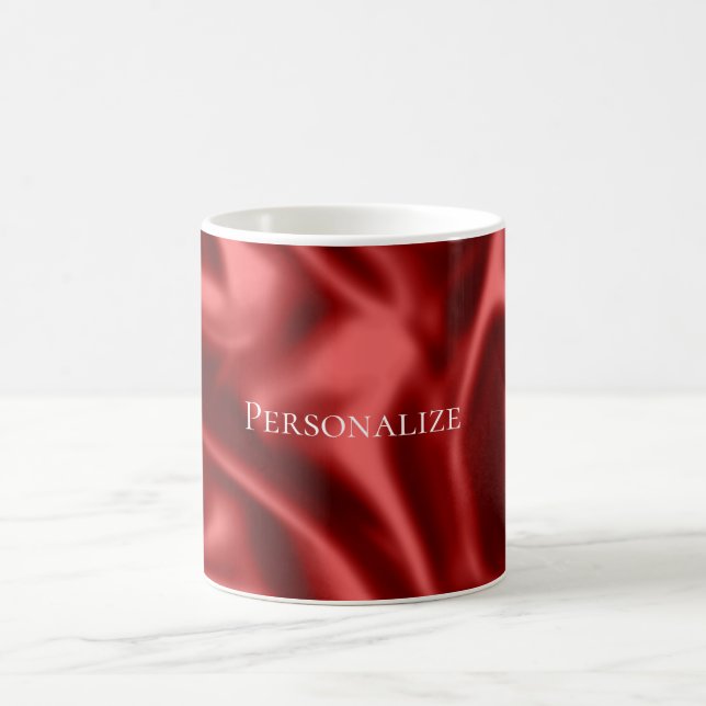 Mug Passion Rouge Romantique Faux Satin (Centre)