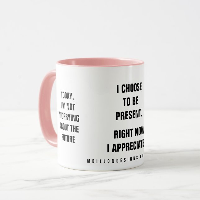 Mug Past Present Future Affirmation (Devant gauche)