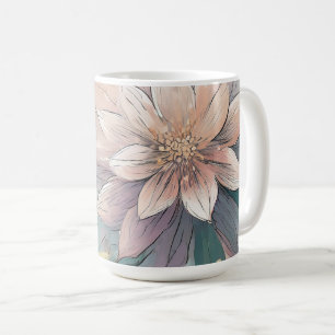 Mug Pastel Blossom éclate : Floral Explosion Motif