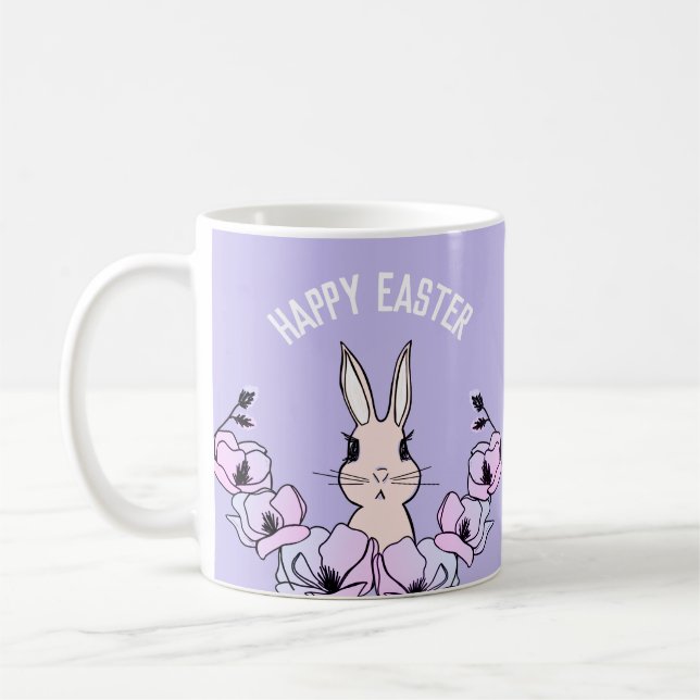 Mug Pastel Bunny Magnolia Fleur Pâques (Gauche)