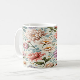 Mug Pastel Cottage coeur Botanique