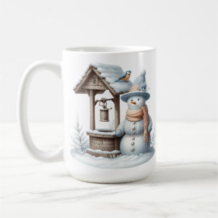 MUG PASTEL DOUX HIVER SNOWMAN & WISHELING BIEN