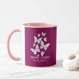 Mug Pastel Galaxy Butterflies Dreamy Aesthetic
