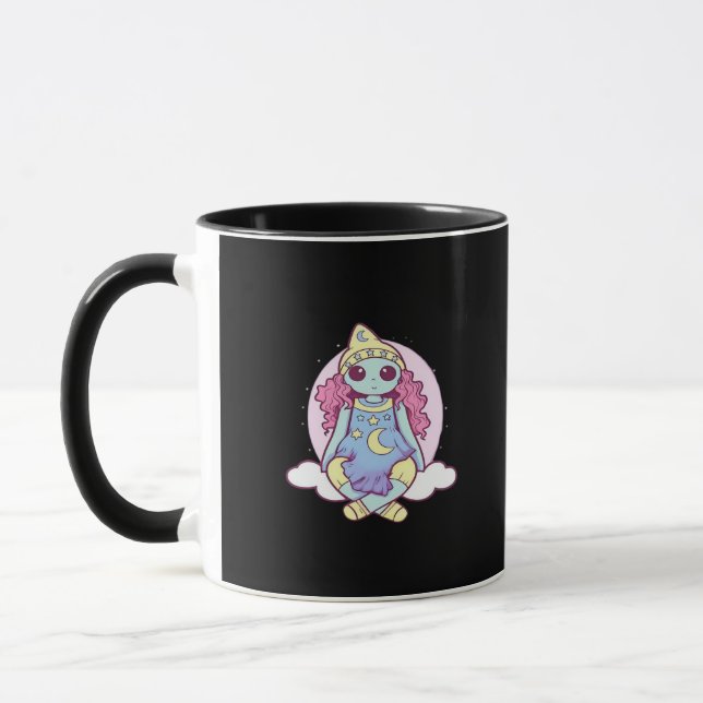 Mug Pastel Goth Whimsigoth Clown Ragdoll (Gauche)
