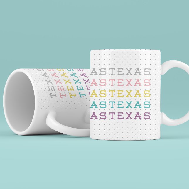 Mug Pastel Texas, Texas (Créateur téléchargé)