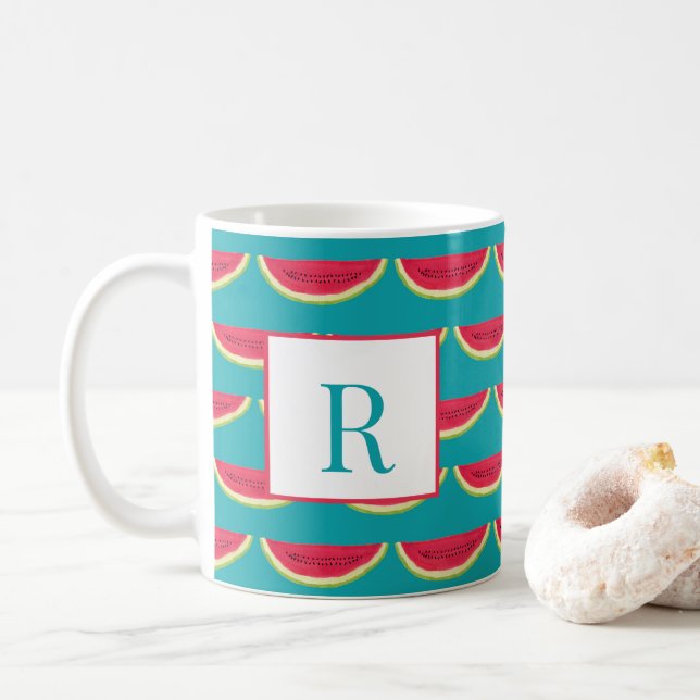 Mug Pastèque-Bleu fait sur commande (Avec donut)